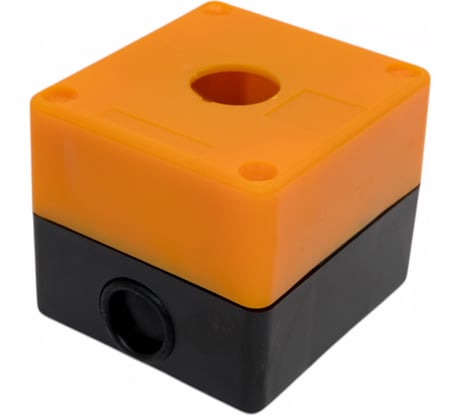 Пластиковый корпус КП101 HLT 1 кнопка желтый 085-11-002