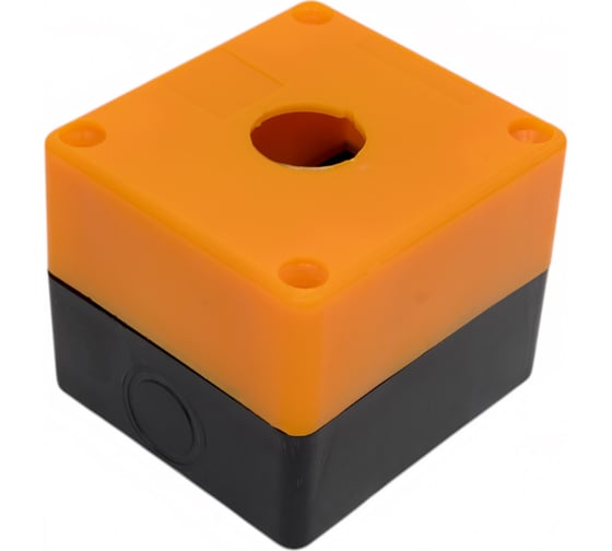 Пластиковый корпус КП101 HLT 1 кнопка желтый 085-11-002