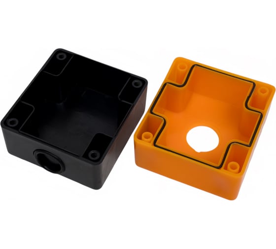 Пластиковый корпус КП101 HLT 1 кнопка желтый 085-11-002
