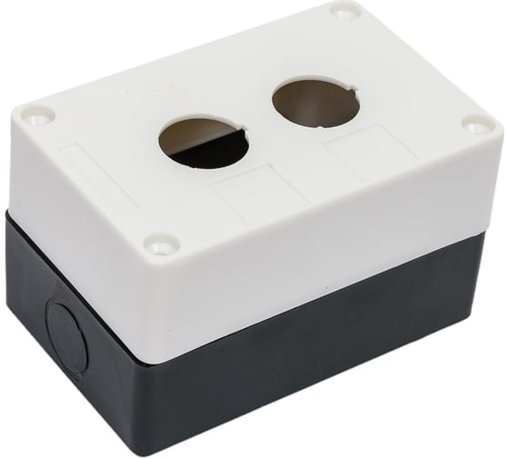Пластиковый корпус КП102 HLT 2 кнопки белый 085-11-003