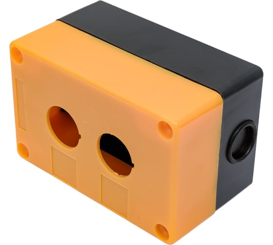 Пластиковый корпус КП102 HLT 2 кнопки желтый 085-11-004