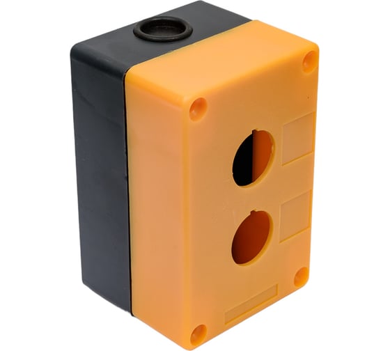 Пластиковый корпус КП102 HLT 2 кнопки желтый 085-11-004