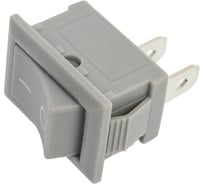 Клавишный выключатель REXANT 250V 6А (2с) ON-OFF серый Mini (RWB-201, SC-768) 36-2113