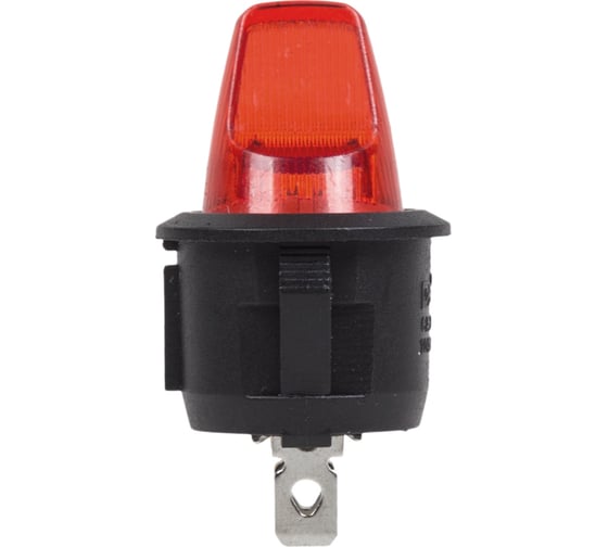 Клавишный выключатель REXANT круглый 12V 16А (3с) ON-OFF красный с подсветкой (RWB-224, SС-214) 36-2590