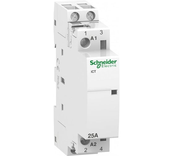 Модульный контактор Systeme Electric iСТ Acti9 25А/2п 2НО 230/240V SchE A9C20732 1