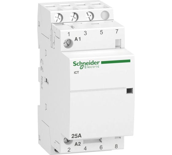 Модульный контактор Systeme Electric iСТ Acti9 25А/3п 3НО 230/240V SchE A9C20833