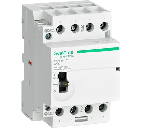 Контактор Systeme Electric City9 set 4p 4но 63a ac 400в-230в C9C32463
