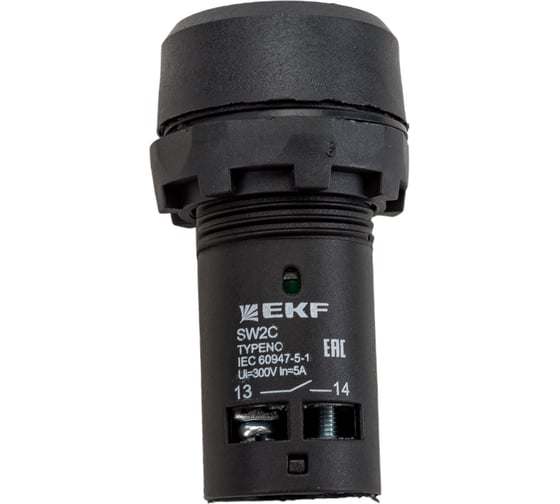 Кнопка с подсветкой EKF SW2C-10D PROxima 24В красная NO sw2c-md-r-24
