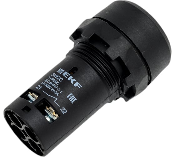 Кнопка с фиксацией EKF SW2C-11 PROxima красная NO+NC sw2c-11f-r