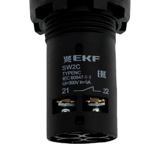 Кнопка с фиксацией EKF SW2C-11 PROxima красная NO+NC sw2c-11f-r
