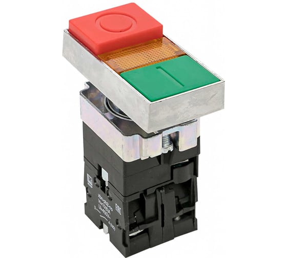 Прямоугольная кнопка EKF LAY5-BW8465 "I-O" PROxima 230В NO+NC pbn-bw8465 1