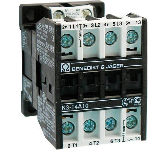 Контактор трехполюсный BENEDICT K3-14A10 230 PN38756 1