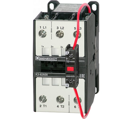 Контактор трехполюсный BENEDICT K3-62A00= 24 PN38542