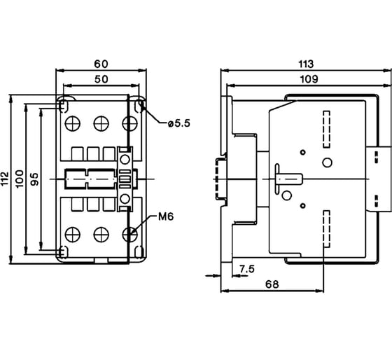 Контактор трехполюсный BENEDICT K3-62A00= 24 PN38542