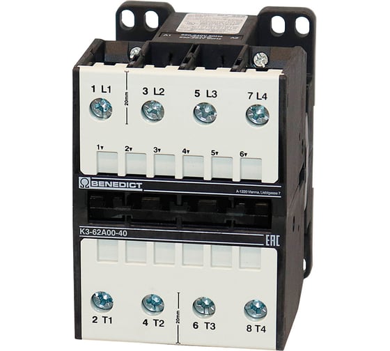 Контактор четырехполюсный BENEDICT K3-62A00-40 230 PN684670