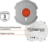 Кнопка sos TDM ELECTRIC платина, "байкал" SQ1819-0309 3
