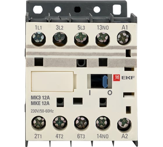 Мини-контактор EKF МКЭ 12А 230В 1NO PROxima Mctr-s-12-230