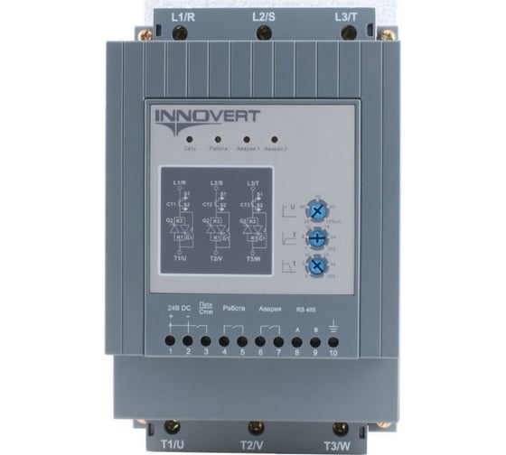 Устройство плавного пуска INNOVERT номинальный ток 45 а, питание управления 24в dc, rs-485 SSD223D43E 1