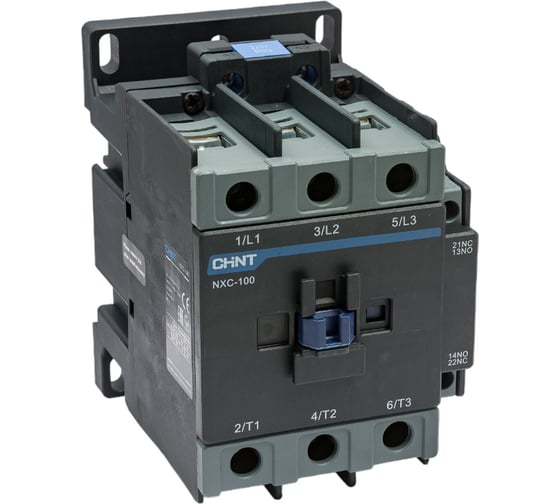 Контактор CHINT NXC-100 100А кат. 220В AC 1НО+1НЗ AC-3 (R) 836824