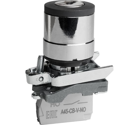 Переключатель КЭАЗ OptiSignal D22 C4-SK-21 с ключем, 2 положения, металл, 1НО XB4BG21 332170