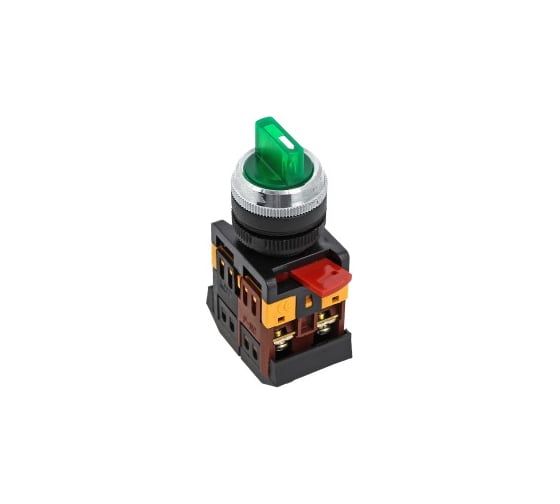 Переключатель EKF ANC-22, 3P, зеленый, с подсветкой, 24В, NO, NC, PROxima SQpsw-ans-3p-g-24