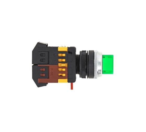 Переключатель EKF ANC-22, 3P, зеленый, с подсветкой, 24В, NO, NC, PROxima SQpsw-ans-3p-g-24