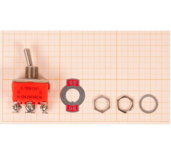 Тумблер ZeepDeep e-ten1321, 250v, 15a, 6 контактов, клеммы под винт, on-on 969165