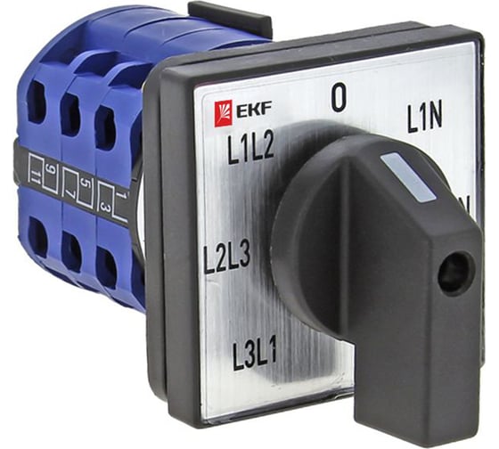 Кулачковый переключатель для вольтметра EKF PROxima ПК-1-64 10А pk-1-64-10
