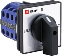 Переключатель кулачковый EKF ПК-1-73 10А 3P для вольтметра линейное напряжение PROxima pk-1-73-10