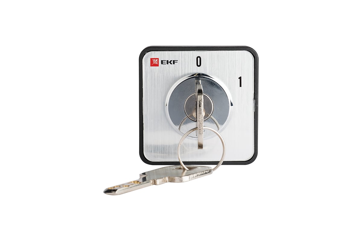 Кулачковый переключатель EKF ПК-1-112 10А 2P «0-1» с ключом PROxima pk ...