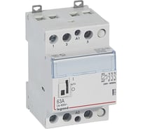 Контактор Legrand CX³ 3П 400 В~ с катушкой 230 В~ 63 A 3 Н.О. 3 модуля с рукояткой управления 412550