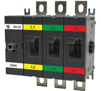 Выключатель-разъединитель AKEL ВН-IS-D3P-250A-В без ручки управления, 1 шт 803059