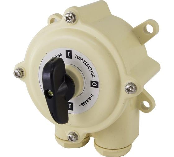Пакетный переключатель TDM ПП 3-16/Н2 3П 16А 220В IP56 SQ0723-0039 1