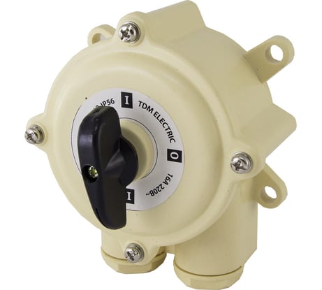 Пакетный выключатель TDM ELECTRIC ПВ1-16 1П 16А 220В IP56 SQ0723-0003