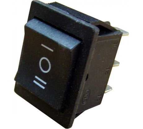 Клавишный переключатель TDM ELECTRIC YL-206 черный, 3 положения, 2з, 2з SQ0703-0017