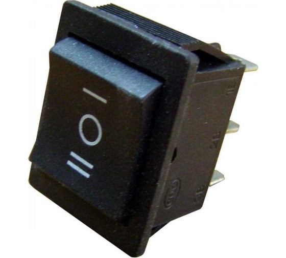 Клавишный переключатель TDM YL-206 черный, 3 положения, 2з, 2з SQ0703-0017