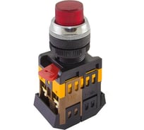 Кнопка TDM ELECTRIC ABLFP-22 красный, d22мм, неон/230В, 1з 1р SQ0704-0005