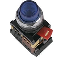 Кнопка TDM ELECTRIC ABLFP-22 желтый, d22мм, неон/230В, 1з+1р SQ0704-0031