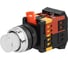 Кнопка TDM ELECTRIC ABLFP-22 белый, d22мм, неон/230В, 1з+1р SQ0704-0030 1
