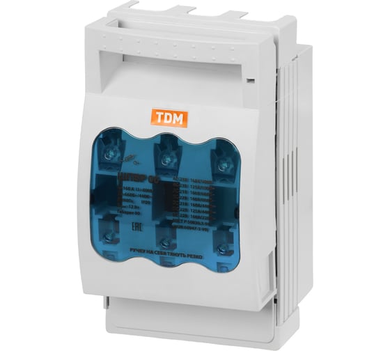 Шинный выключатель-разъединитель с функцией защиты ШПВР 00 TDM ELECTRIC 3П, 160A, SQ0726-0005
