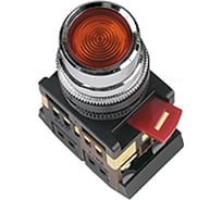 Кнопка TDM ABLFS-22, красный, d22мм, неон/230В, 1з 1р SQ0704-0008