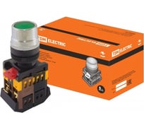 Кнопка TDM ELECTRIC ABLF-22, зеленый, d22мм, неон/230В, 1з 1р SQ0704-0002