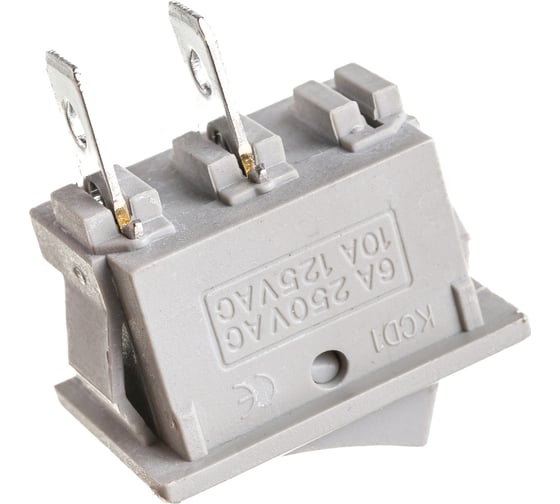 Клавишный переключатель TDM YL-211-01, серый, 2 положения, 1з SQ0703-0019