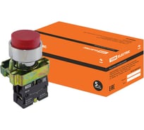 Кнопка TDM ELECTRIC BL42, без подсветки, красный, 1р SQ0704-0049