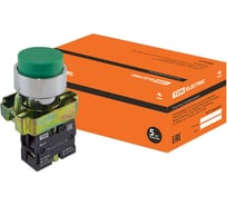Кнопка TDM ELECTRIC BL31, без подсветки, зеленый, 1з SQ0704-0048