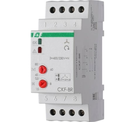 Автомат защиты электродвигателей F&F, защита от нарушения чередования фаз CKF-BR EA04.002.003