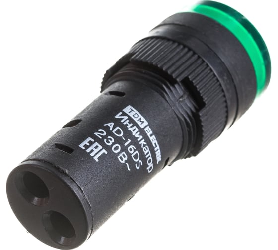 Лампа TDM AD-16DS LED матрица, d16мм, зеленый, 230В, АС SQ0702-0073
