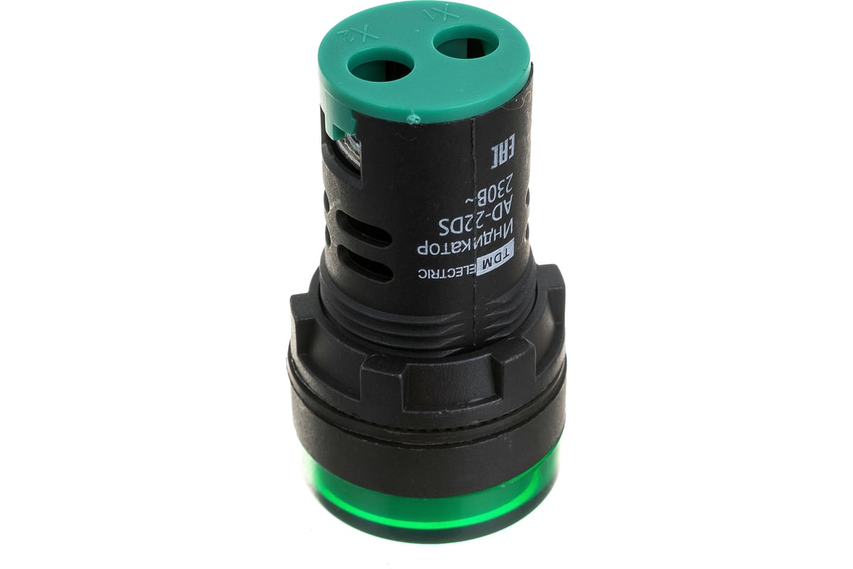 Лампа TDM AD-22DS LED матрица, d22мм, зеленый, 230В, SQ0702-0004 ...