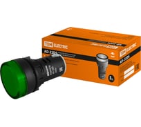 Лампа TDM ELECTRIC AD-22DS LED матрица, d22мм, зеленый, 230В, SQ0702-0004