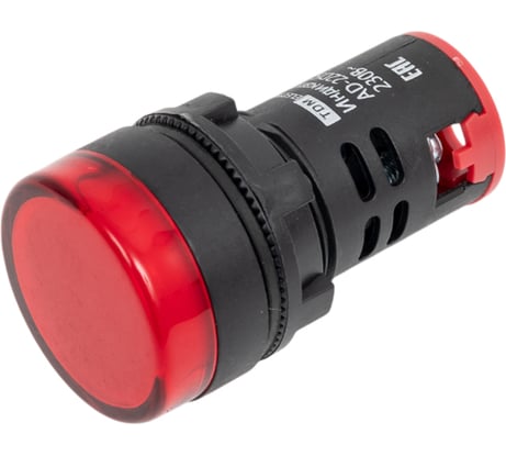 Лампа TDM ELECTRIC AD-22DS LED матрица, d22мм, красный, 230В SQ0702-0002